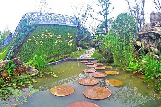 第十屆園博會上的藝術綠墻 第十屆園博會上的藝術綠墻